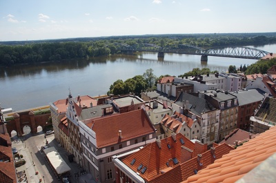 Toruń, Katedra św. Janów, panorama miasta